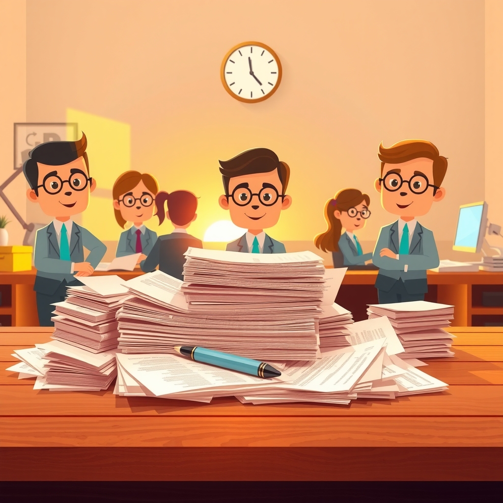 Financial updates bring quiet activity to office workers